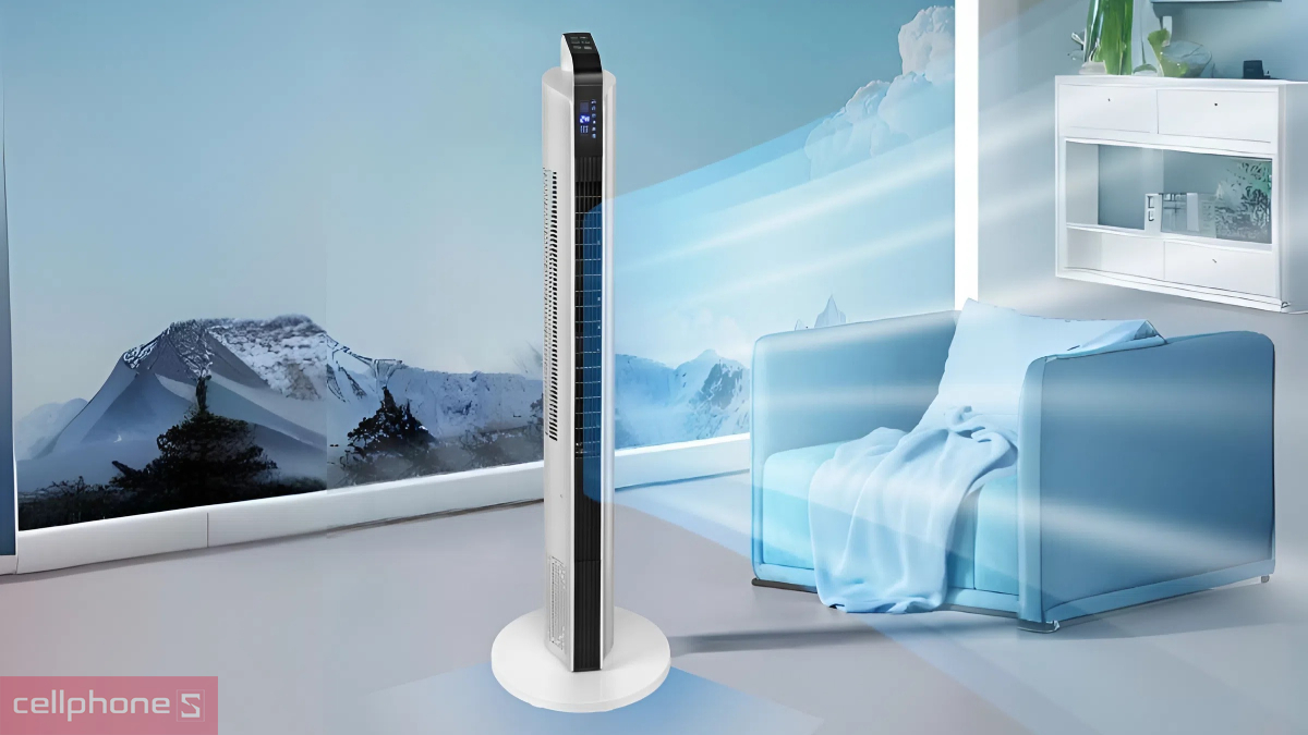 Hẹn giờ trên quạt tháp Fujihome TF-12HE 