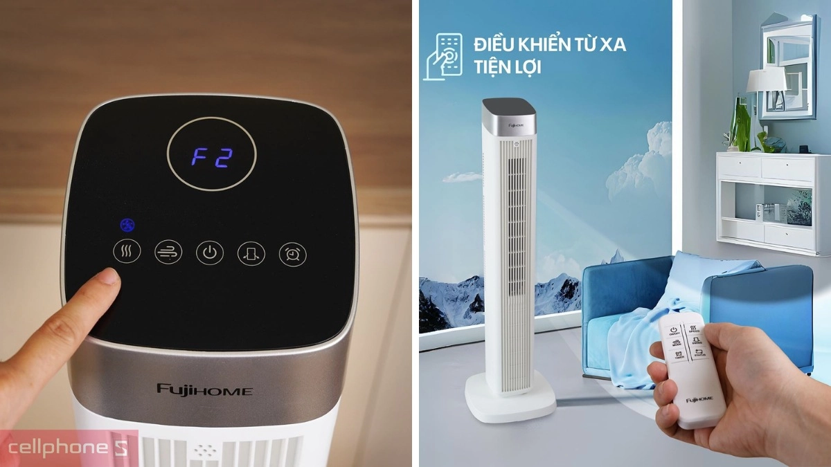 Điều khiển Quạt tháp Fujihome TF-51E sở hữu động cơ công suất 45W