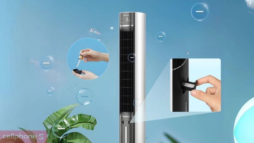 Tối ưu không khí với Ionizer và tinh dầu