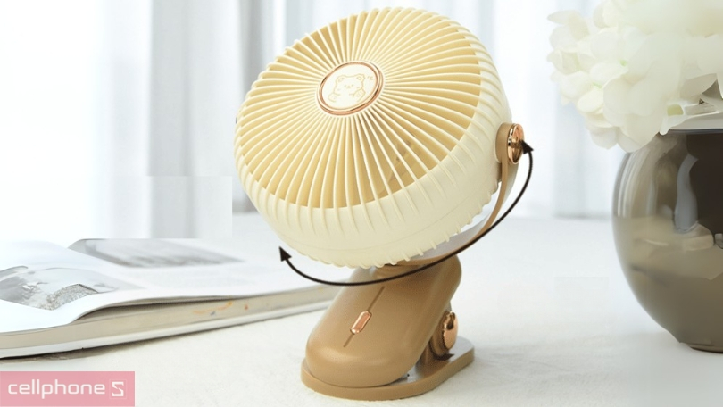 Quạt Veeco mini treo/kẹp xe đẩy em bé