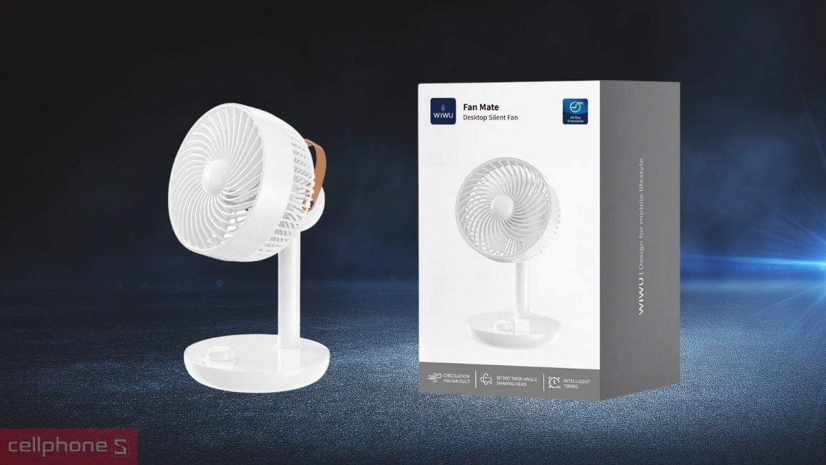 Công suất quạt mini để bàn tích điện Wiwu Fan Mate FS-013