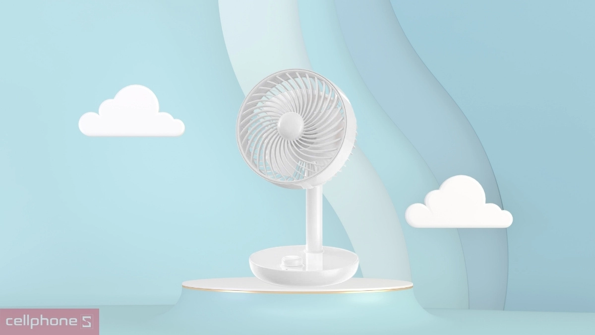 Thiết kế quạt mini để bàn tích điện Wiwu Fan Mate FS-013