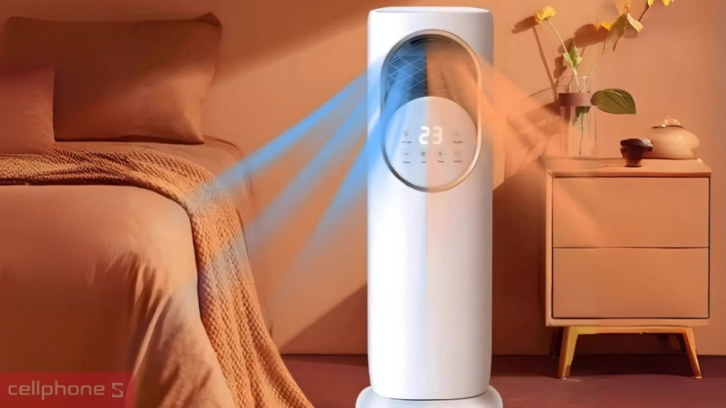 Công suất quạt làm mát, sưởi ấm và tạo ẩm 4 mùa Fujihome AC01