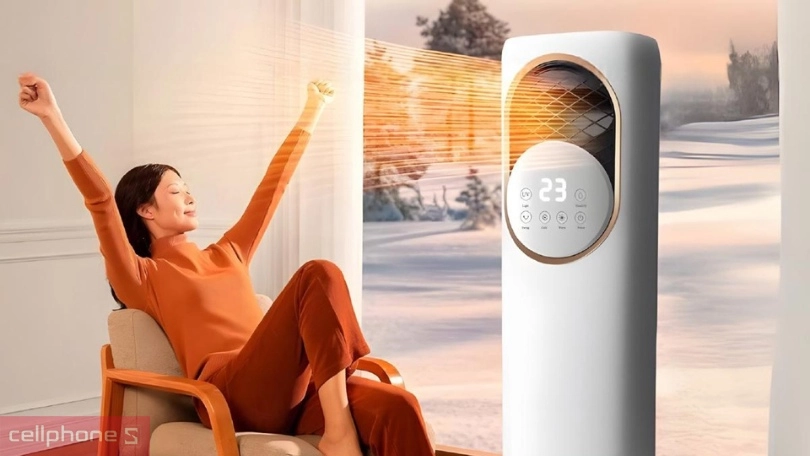 Thiết kế quạt làm mát, sưởi ấm và tạo ẩm 4 mùa Fujihome AC01