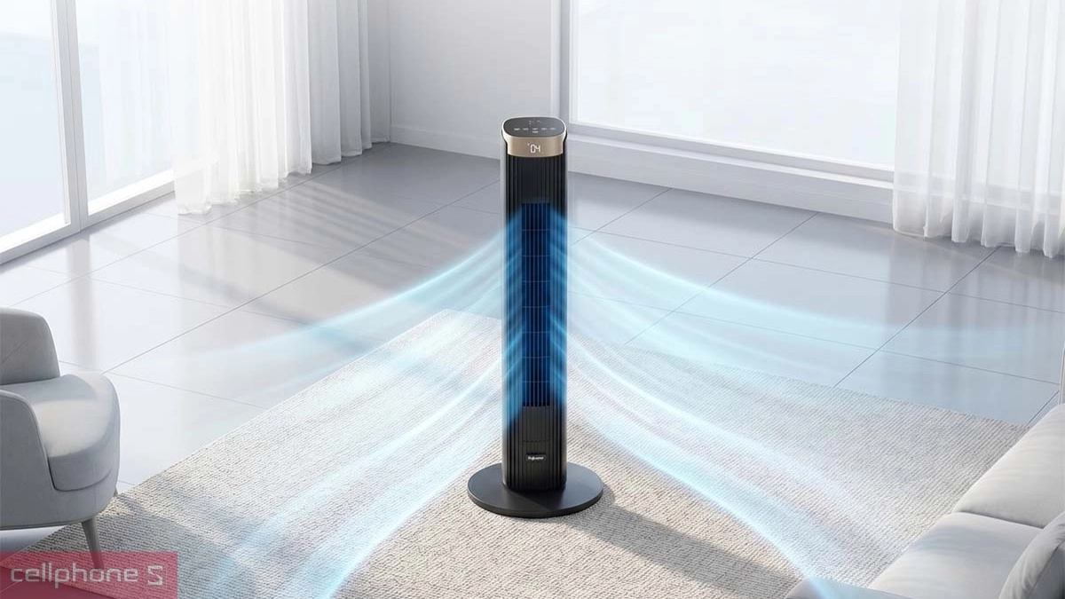 Lưu lượng gió mát của Quạt tháp Fujihome TF-21L-DC
