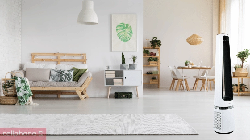 Thiết kế quạt tháp không cánh lọc không khí Tiross TS9176