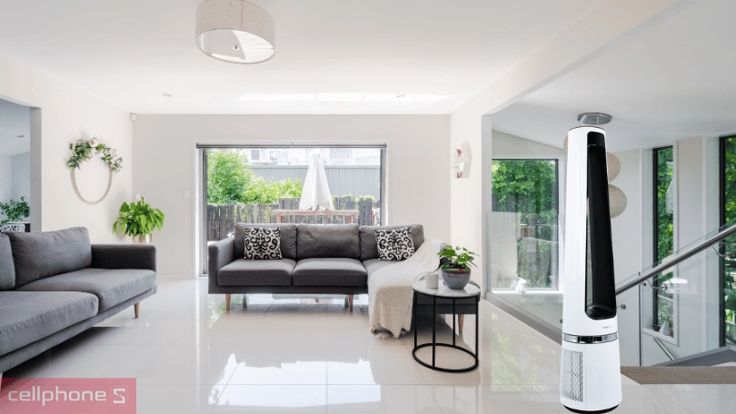 Công suất, chế độ gió của quạt tháp không cánh lọc không khí Tiross TS9176