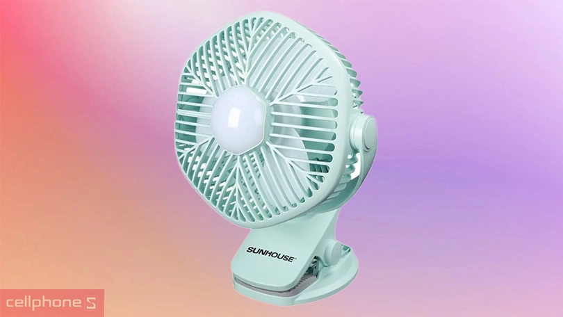 Quạt tích điện Mini Sunhouse SHD7111 - Kiểu dáng gọn nhẹ, thời lượng pin lớn