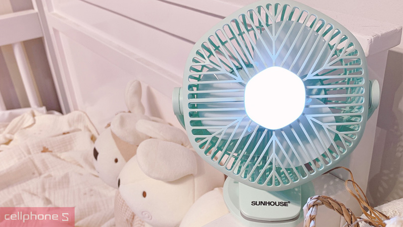 Quạt tích điện Mini Sunhouse SHD7111 - Kiểu dáng gọn nhẹ, thời lượng pin lớn
