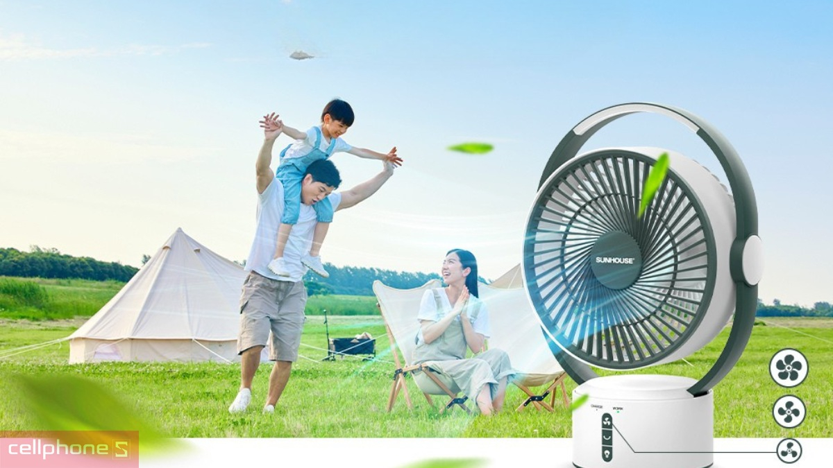 So sánh quạt tích điện và quạt năng lượng mặt trời