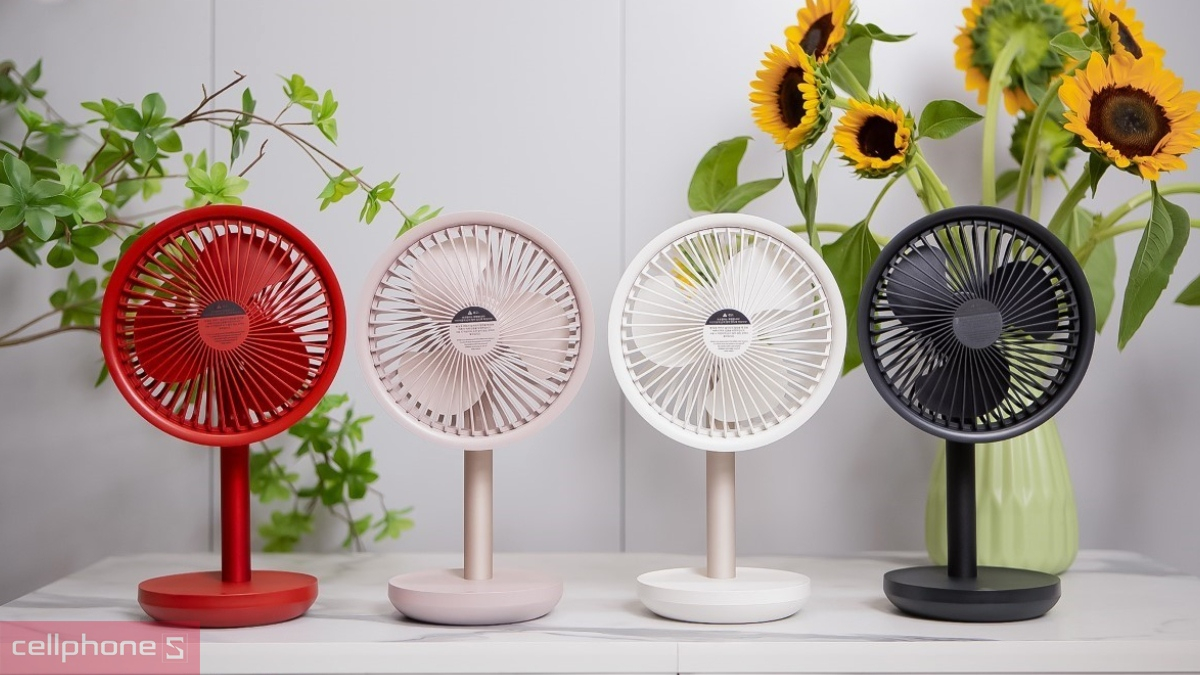 Dung lượng pin và thời gian sử dụng quạt tích điện