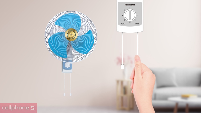 Quạt treo tường Panasonic F-409U - Làm mát hiệu quả, lắp đặt dễ dàng ở nhiều vị trí
