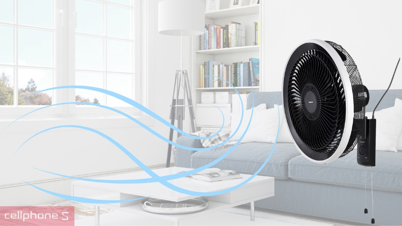 Quạt treo tường Panasonic F-50YUZ - Quạt có khả năng làm mát trên không gian rộng