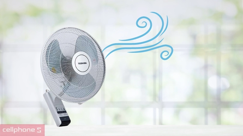 Quạt treo tường Toshiba F-WSA20(H)VN – Công suất mạnh mẽ, 3 mức độ gió tùy chỉnh
