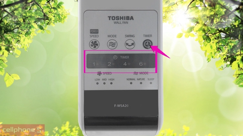 Tính năng hẹn giờ giúp bạn cài đặt thời gian tắt quạt linh hoạt