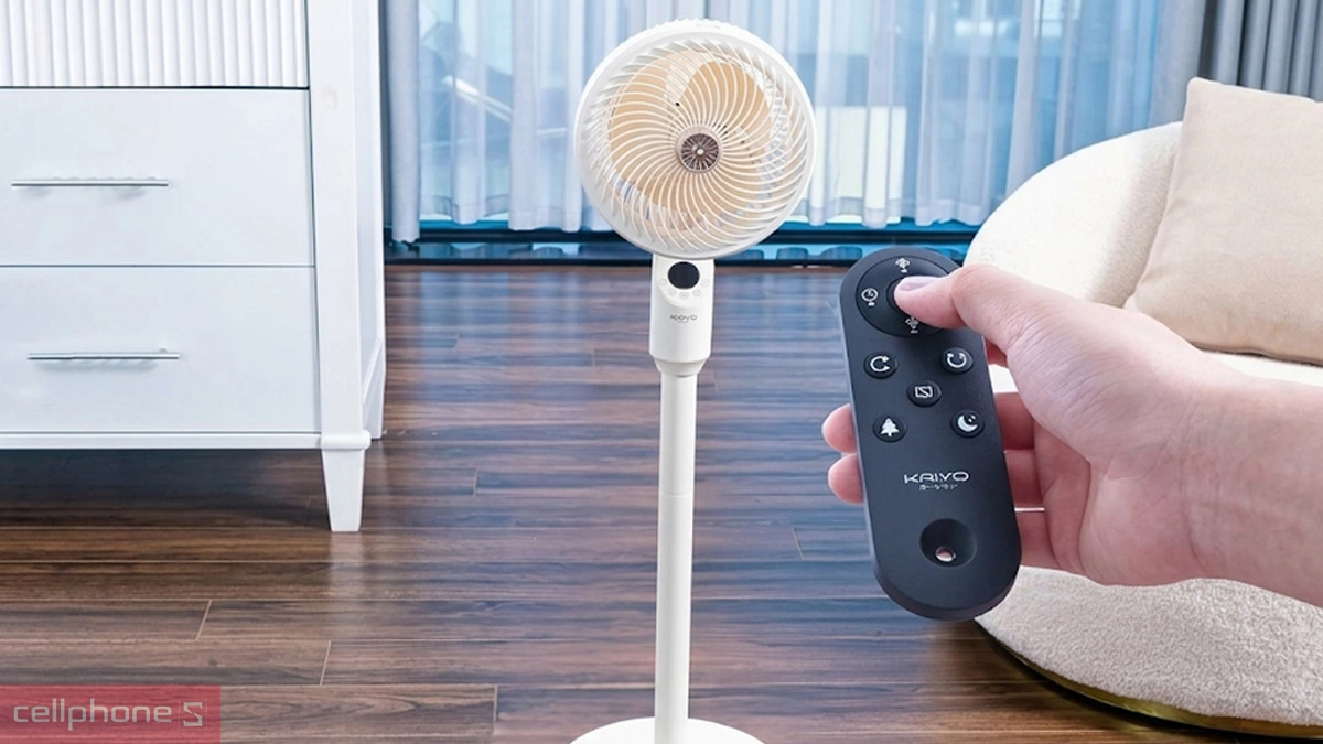 Tùy chỉnh cấp độ gió quạt tuần hoàn