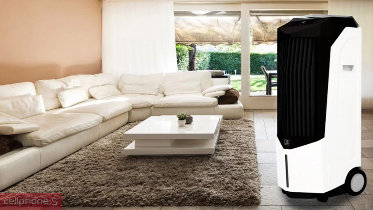 Quạt điều hòa Boss với thiết kế hiện đại và khả năng làm mát hiệu quả 