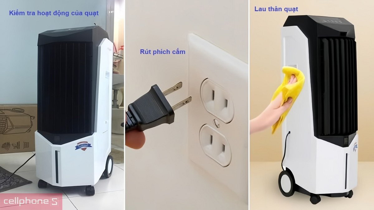 Vệ sinh quạt hơi nước Boss đúng cách giúp duy trì hiệu quả làm mát 