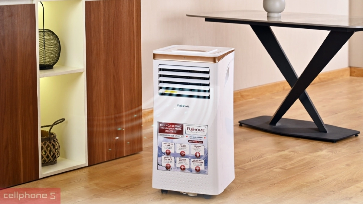 Quạt hơi nước Fujihome điều hòa di động tích hợp làm lạnh và hút ẩm