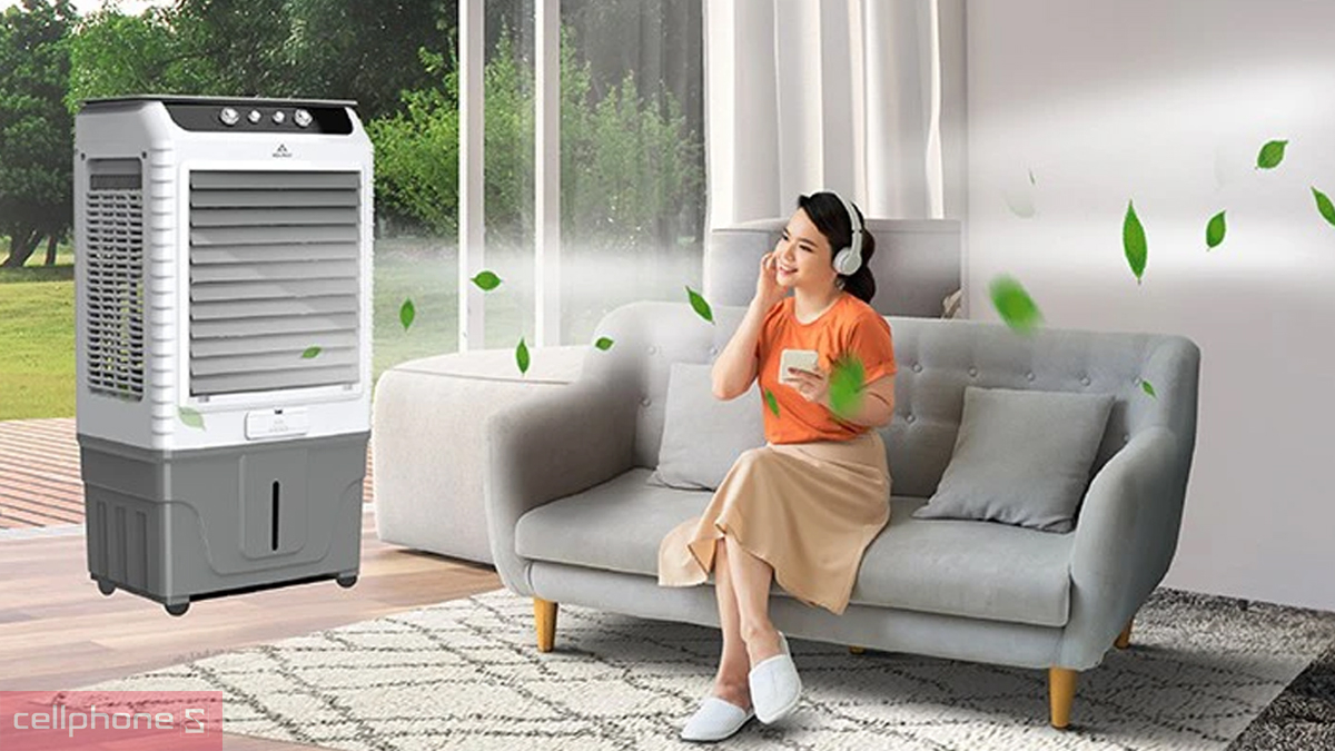 Quạt điều hòa Hòa Phát với chế độ gió linh hoạt và đảo gió tự động 