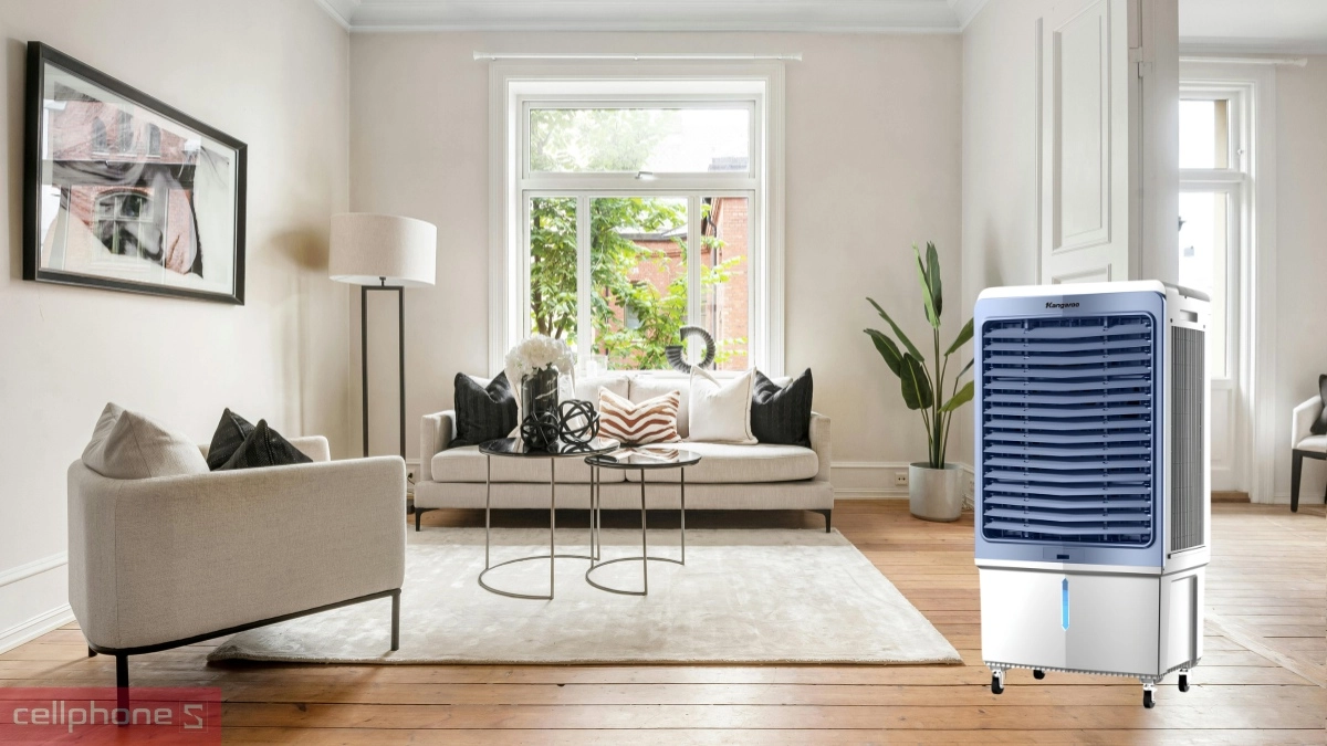 Quạt hơi nước Kangaroo cấu tạo bền bỉ với chất liệu nhựa ABS cao cấp