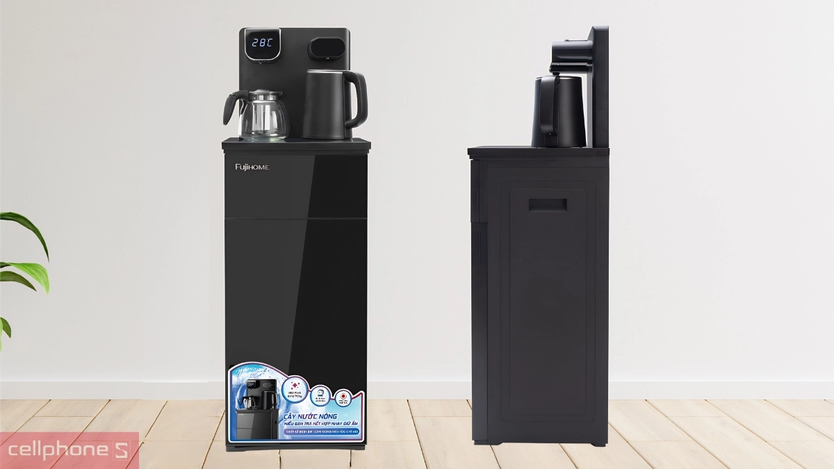 Thiết kế cây nước làm nóng kết hợp bàn trà, cafe Fujihome TB110E-H