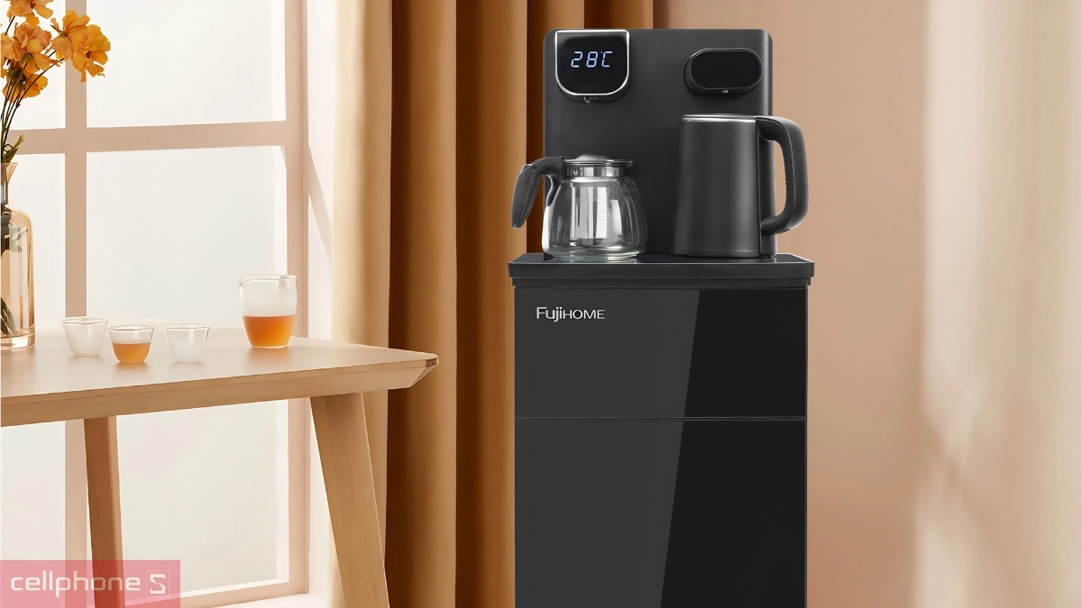 Công suất cây nước làm nóng kết hợp bàn trà, cafe Fujihome TB110E-H