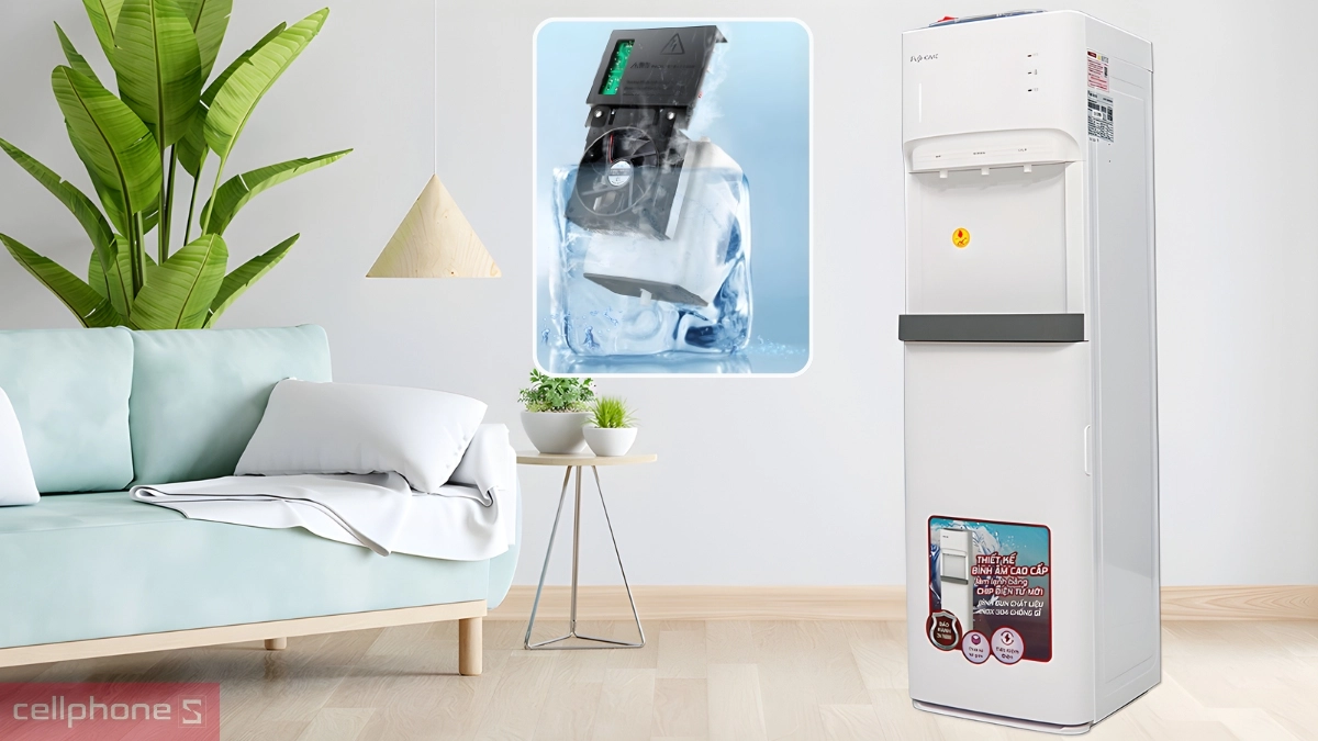 Công nghệ làm lạnh cây nước nóng lạnh bình âm cao cấp Fujihome WD606ES