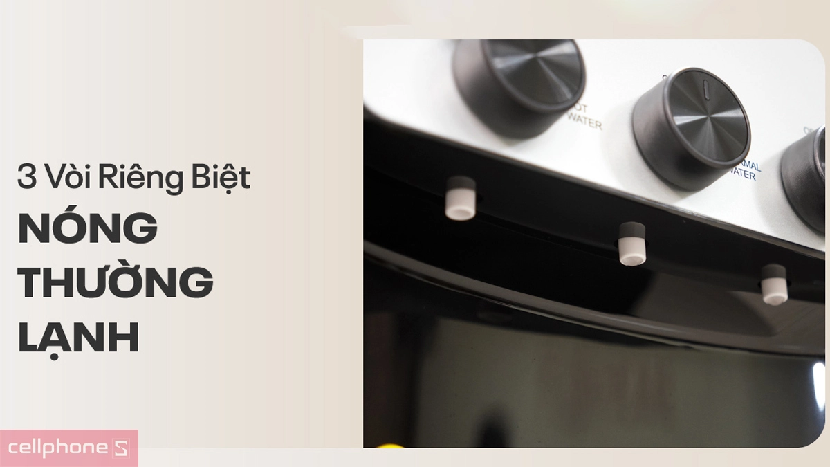 Hệ thống 3 vòi cây nước nóng lạnh FujiHome WD677C