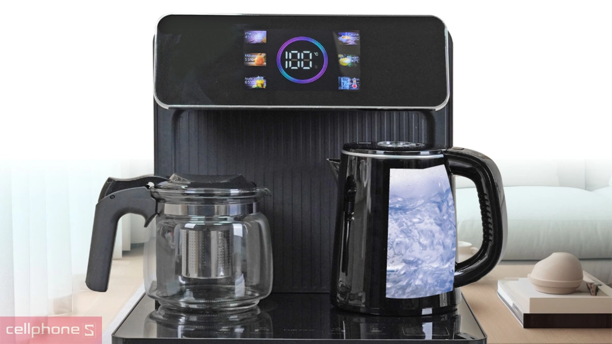 Công suất cây nước nóng lạnh kết hợp bàn trà FujiHome TB815