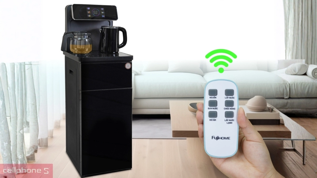 Điều khiển cảm ứng cây nước nóng lạnh kết hợp bàn trà FujiHome TB815