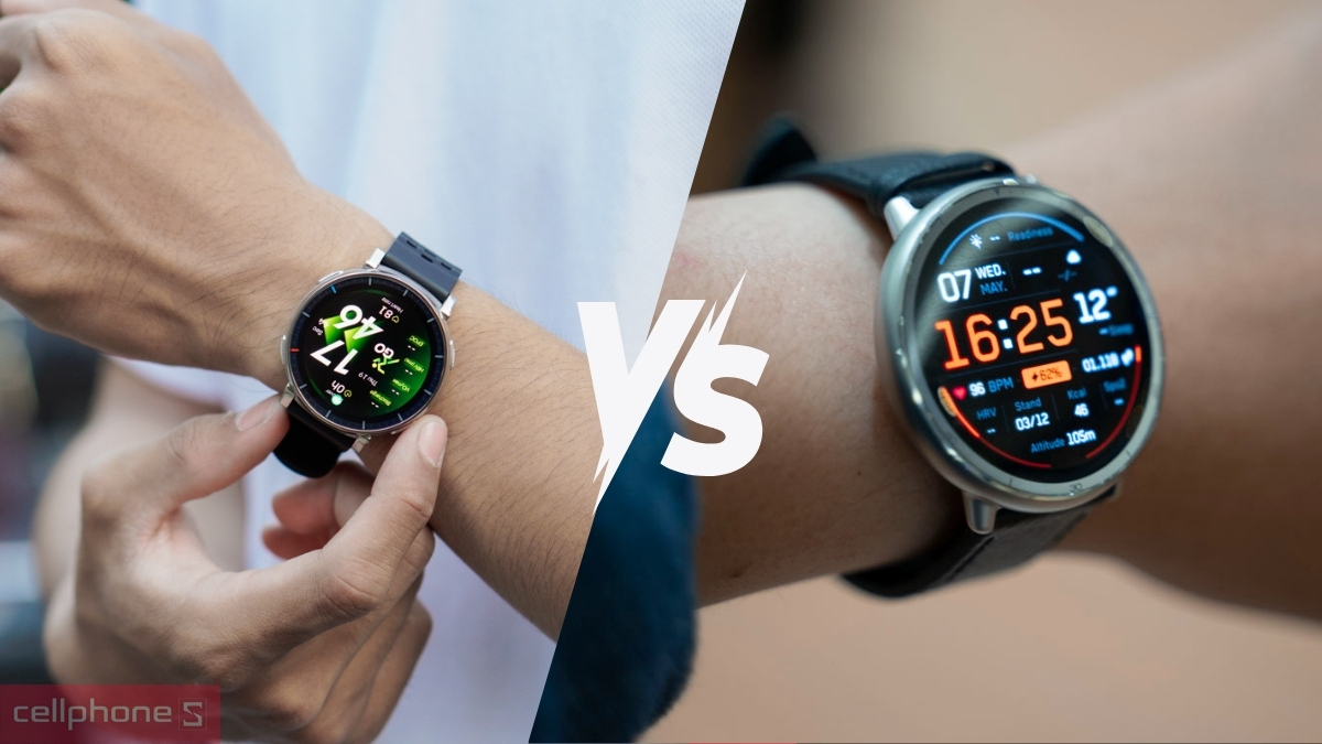 So sánh đồng hồ thông minh Amazfit Active 3 Premium với đồng hồ thông minh Amazfit Active 2 Premium