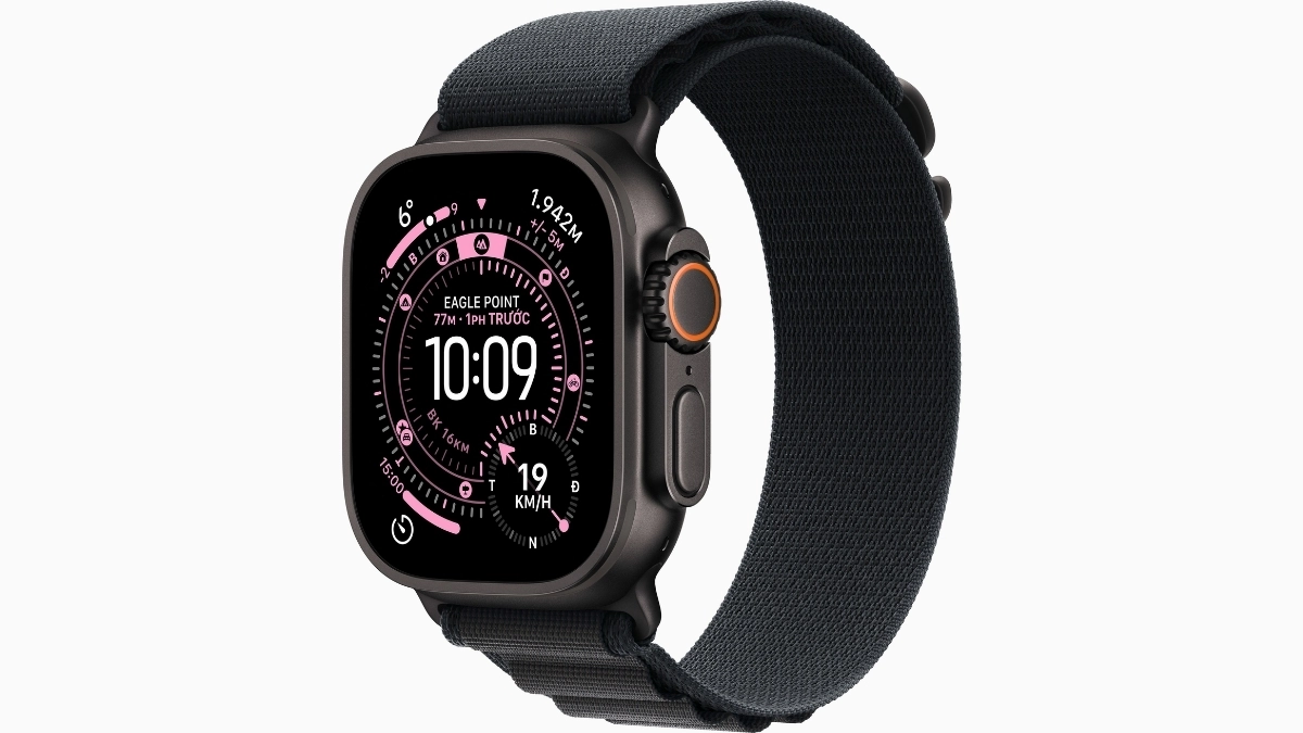 Thiết kế Apple Watch Ultra 3 viền Titan dây Alpine Size M