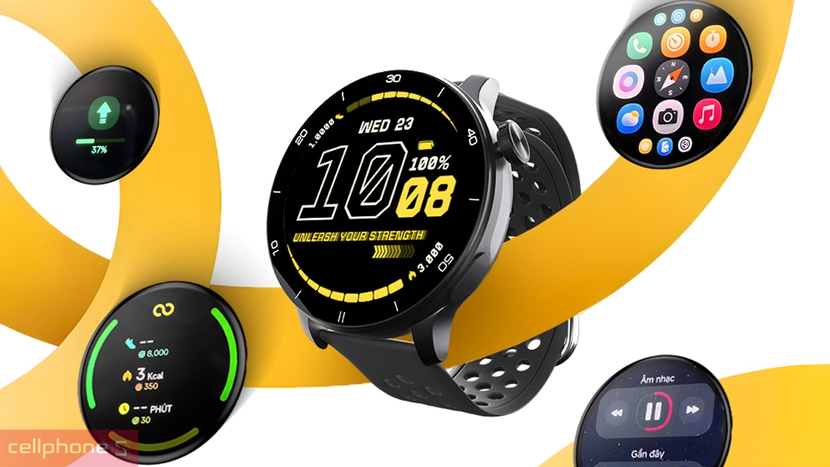 Đồng hồ thông minh BeeCube Active 1 sở hữu tới 107 chế độ tập luyện