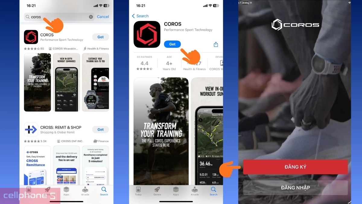 Hướng dẫn kết nối app đồng hồ thông minh Coros Apex 4 42mm