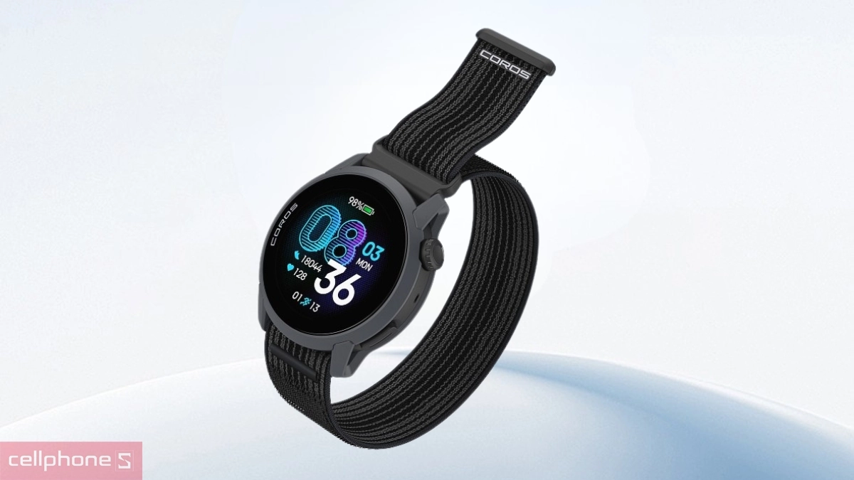 Thiết kế đồng hồ Coros Pace 4 dây nylon