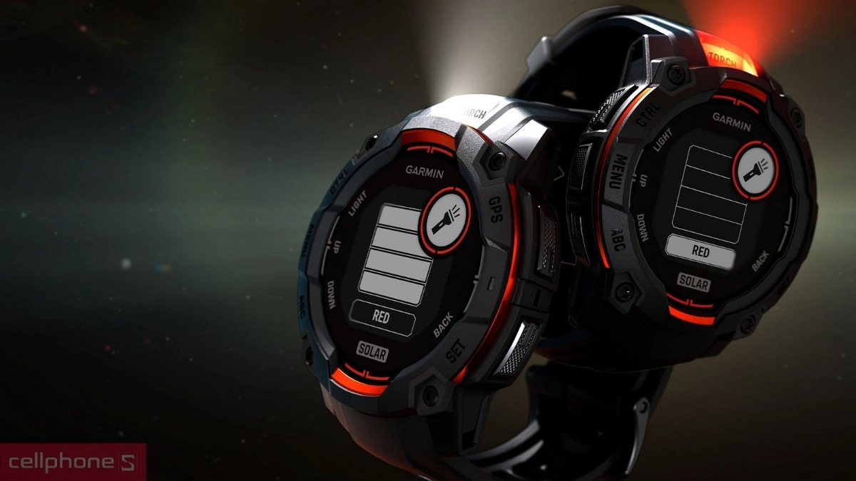 Công nghệ năng lượng mặt trời trên đồng hồ thông minh Garmin Instinct 3 Supernova Solar 45mm