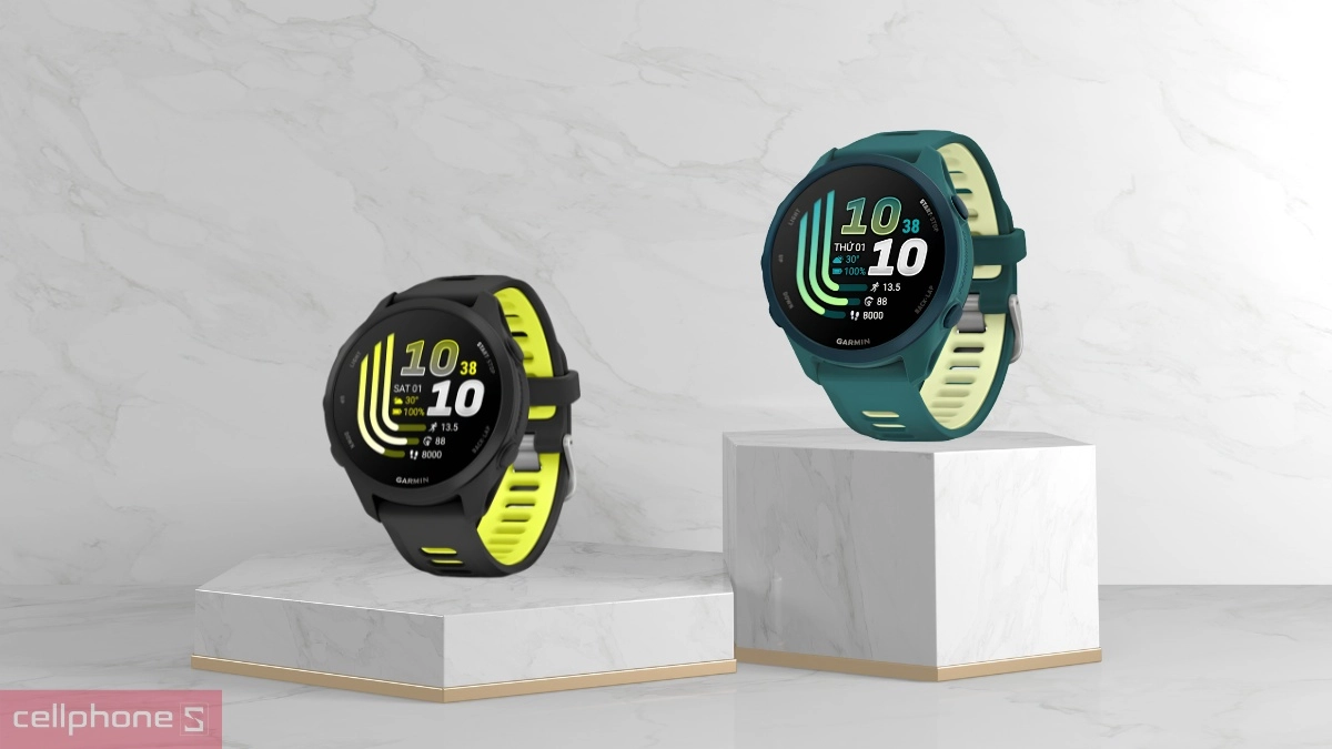 Các phiên bản màu sắc của đồng hồ chạy bộ chuyên dụng Garmin Forerunner 170 và 170 Music