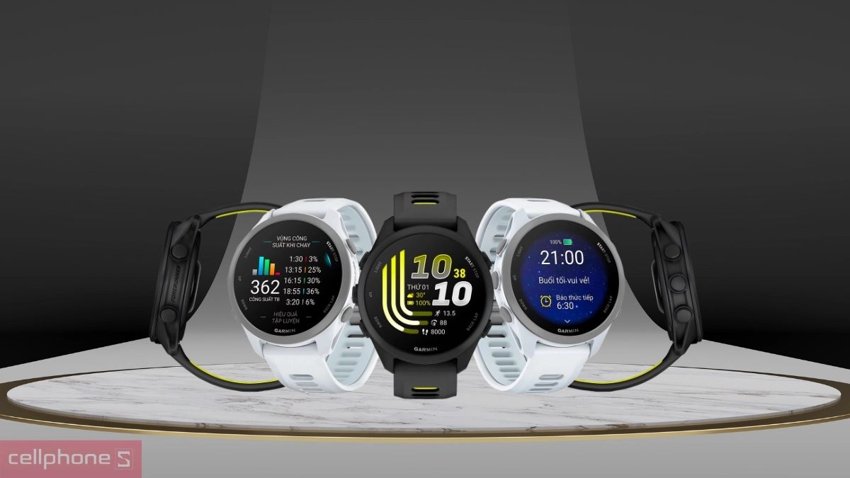 Các phiên bản màu sắc chính thức của đồng hồ chạy bộ Garmin Forerunner 170