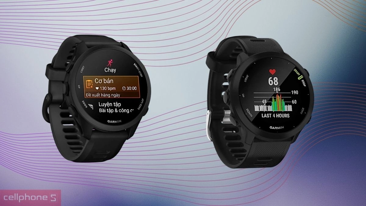 So sánh Garmin Forerunner 70 vs Forerunner 55