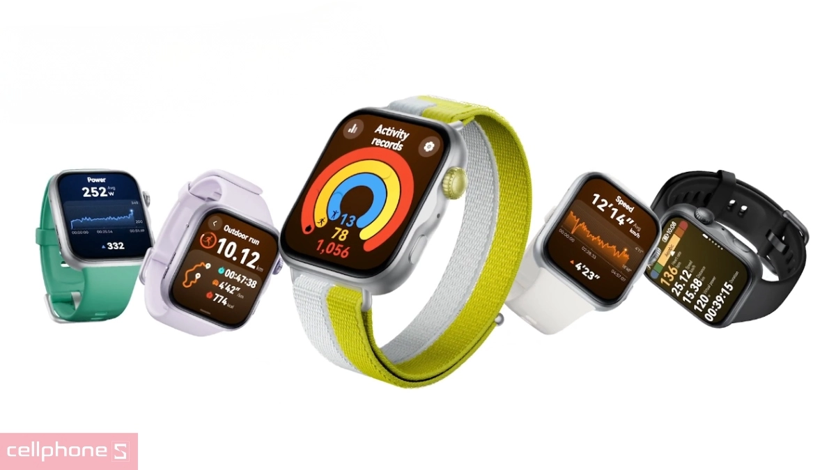 Các giao diện theo dõi chế độ tập luyện thể thao trên Huawei Watch Fit 5