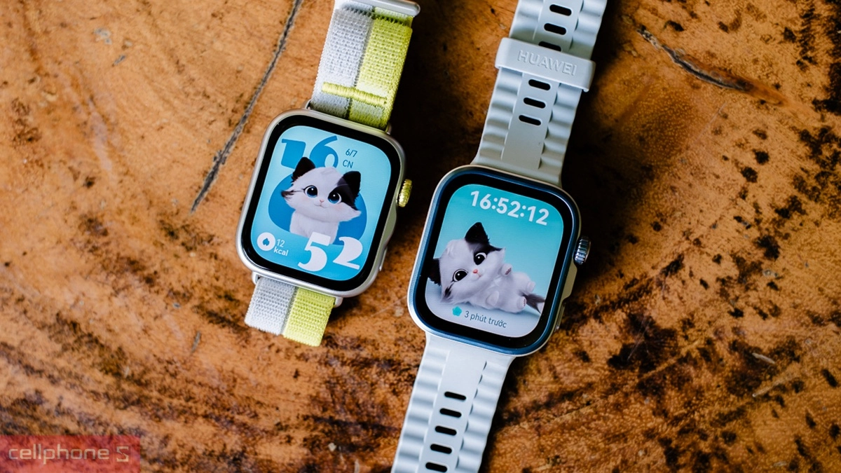 So sánh đồng hồ thông minh Huawei Watch Fit 5 dây Nylon với Huawei Watch Fit 4