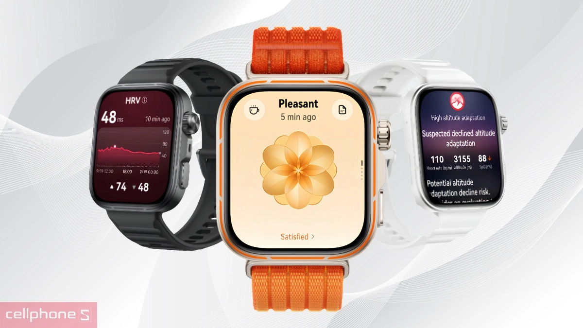 Huawei Watch Fit 5 Pro có cấu hình phần cứng mạnh mẽ và tính năng theo dõi sức khỏe nâng cao
