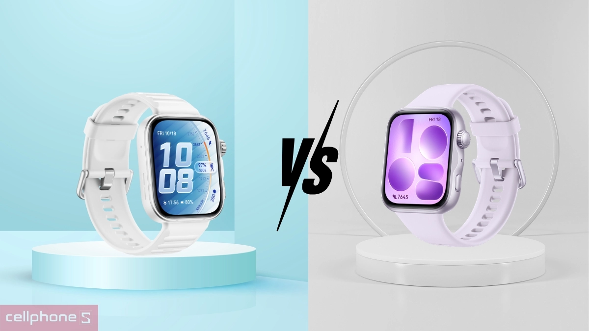 So sánh thiết kế và tính năng giữa Huawei Watch Fit 5 Pro và Huawei Watch Fit 5