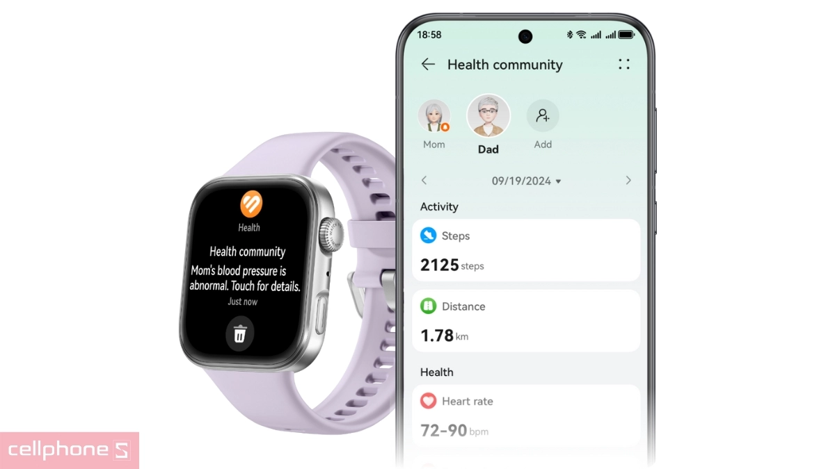 Hồ sơ sức khỏe gia đình HUAWEI Watch Fit 4