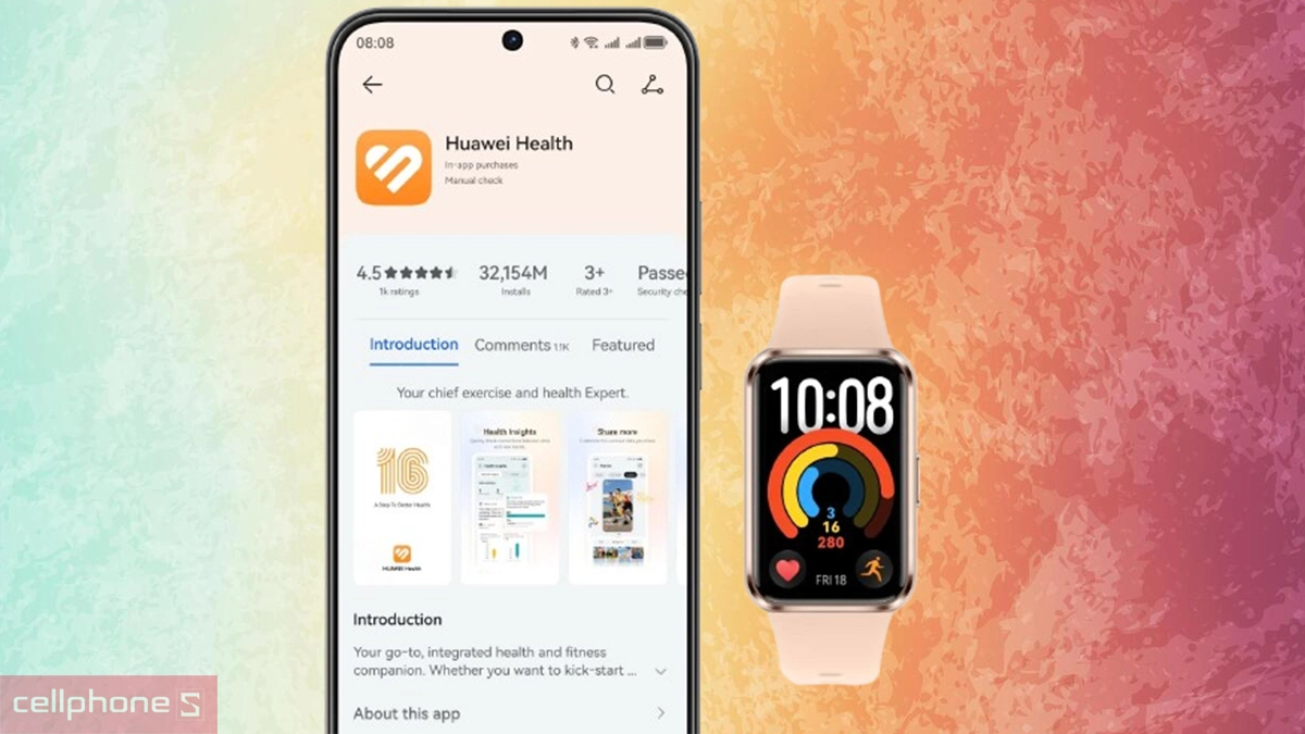 Hướng dẫn kết nối vòng đeo tay thông minh Huawei Band 11 khung Polyme