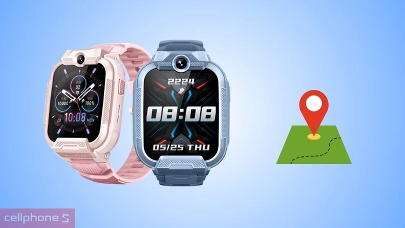 Định vị trên đồng hồ định vị trẻ em Kidcare K1 4G