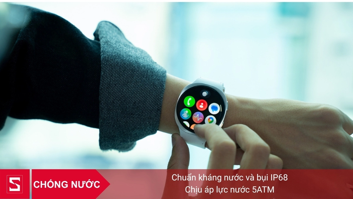 Samsung Galaxy Watch 8 44mm đạt chuẩn kháng nước