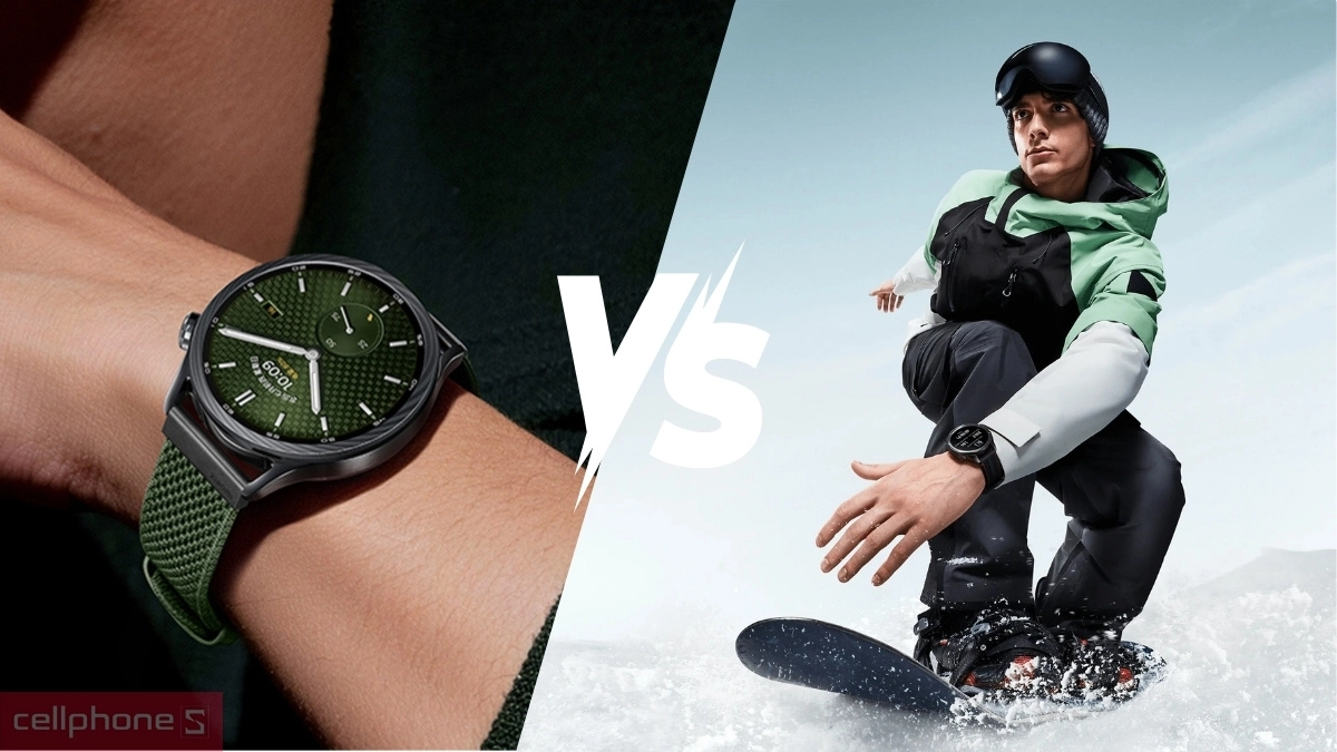 So sánh đồng hồ thông minh Xiaomi Watch S5 dây vải và Xiaomi Watch S4