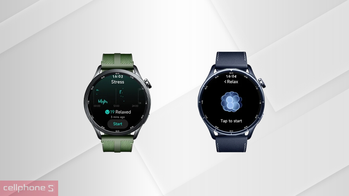 Đo căng thẳng & Nhắc nhở thư giãn trên Xiaomi Watch S5